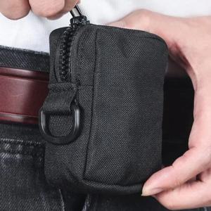 야외 스포츠 다기능 전술 허리 가방, 액세서리 가방, 간단하고 내구성이 뛰어난 카드 가방, 동전 지갑, 허리 가방