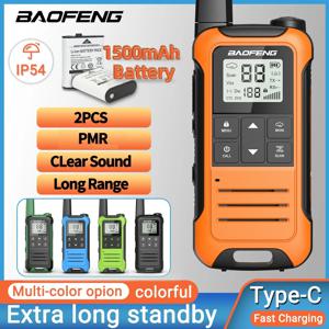 2PCS Baofeng F22 T22 Legal PMR 446MHz 워키 토키 미니 사이즈 Type-C 충전 장거리 양방향 라디오(가족 사업용)