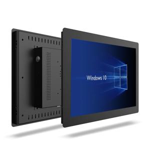 14 15.6 17.3인치 산업용 올인원 패널 PC, 저항식 터치스크린 태블릿 컴퓨터, 내장 와이파이, 윈도우10 프로, 1366x768