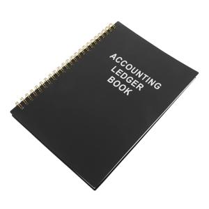 회계장부 8.5x6인치 스프링 제본 수입 및 지출 추적 노트 개인 재정 소규모 사업 예산 관리용