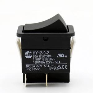 KEDU HY12-9-2 4 핀 푸시 버튼 로커 스위치 ON-OFF 전동 공구 용 아크 푸시 키 스위치 125/250V 20A/1.5HP