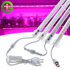 AC220V LED 성장 빛 전체 스펙트럼 72leds LED 식물 라이트 바 방수 커넥터 실내 식물 꽃 모종에 대 한 Phyto 램프