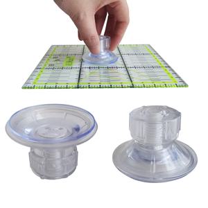 4.3cm 1 Pcs 회전 흡입 컵 DIY 바느질 도구 강력한 흡입 눈금자 핸들 퀼트 패치 워크 눈금자에 대한 강력한 흡착