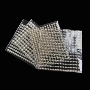 3mm/4mm/5mm/6mm 모조 진주 어린이 장난감 아크릴 데칼 자가 접착 라인스톤 노트북 스티커 벽면 장식 스티커