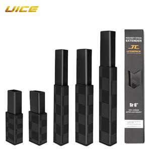UICE 아이스 하키 스틱 연장 INT/JR/SR 2/4/6인치 고품질 경량 하키 스틱 엔드 플러그 하키 액세서리