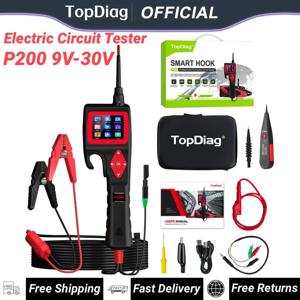 탑디아그 P200 9V-30V P100-2M 12&24V 파워 프로브 자동차 전기 회로 테스터 릴레이 인젝터 활성화 차량 진단 도구