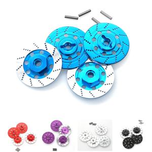 타미야 TT01 TT02 HPI HSP 94123 사쿠라 D4 1/10 RC 온로드 레이싱카용 메탈 12mm 휠 헥스 허브 어댑터 브레이크 디스크
