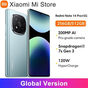 글로벌 버전 샤오미 레드미 노트 14 프로 플러스 5G 200MP AI 카메라 스냅드래곤 ®   7세대 3 스마트폰 120W 하이퍼차지 AMOLED 디스플레이