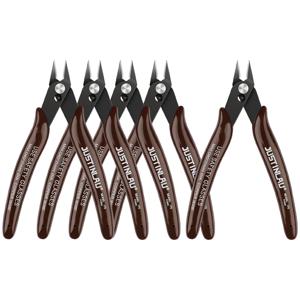 5Pcs 170 와이어 커터 DIY 트리머 대각선 측면 절단 케이블 니퍼 빨간색 파란색 펜치 핸드 미니 스닙 플러시 니퍼 트리머