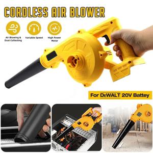 2 in 1 무선 공기 송풍기 및 진공 청소기 전기 먼지 컴퓨터 수집기 ​​Dewalt 18V 20V 배터리 용 리프 먼지 떨이 전동 공구