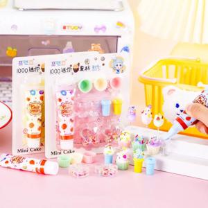 시뮬레이션 크림 어린이 아이스크림 디저트 케이크 만들기 모델, 수제 DIY 세트, 레저 엔터테인먼트, 작은 장난감, 10 개/세트