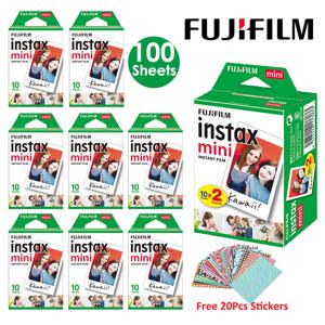 Fujifilm Instax 미니 필름 흰색 10 20 40 60 80 100 매 FUJI 인스턴트 포토 카메라 미니 12/11 미니 9 8 7 70 90 필름 카메라