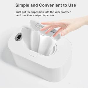 아기 물티슈 워머, 디지털 디스플레이, 대용량, 디펜서 USB 전원, 온도 조절 가능 가열