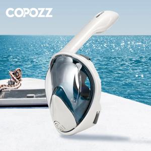 COPOZZ 전문 스노클링 다이빙 마스크 수중 스쿠버 풀 페이스 스노클 마스크 성인용 수영 장비용 안티포그 고글