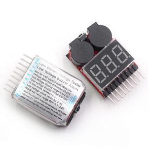리포 배터리 전압 테스터 전압계 모니터 부저 알람 1-8s 3.7V-22.2V RC 리포 배터리 모델용