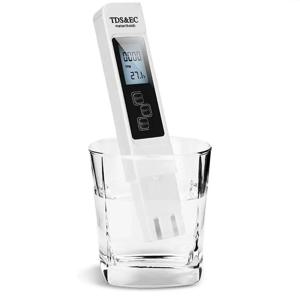 1PC 흰색 디지털 수질 테스터 TDS EC 미터 범위 0 ~ 9990 다기능 수질 순도 온도 TEMP PPM 테스터