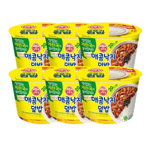 오뚜기컵밥 매콤낙지덮밥 285g 6개
