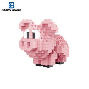 앵무새 퍼즐 조립 빌딩 블록 장난감 동물 시리즈 3D 모델 마이크로 미니 다이아몬드 벽돌 어린이 장난감 돼지 팬더 햄스터 달팽이