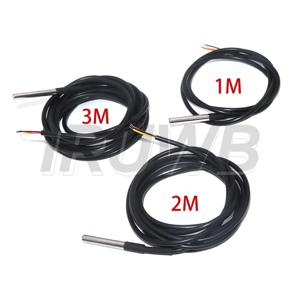 PLR 방수 100CM 디지털 센서 케이블 DS18B20 온도 모듈 키트 스테인리스 스틸 프로브 터미널 어댑터 아두이노