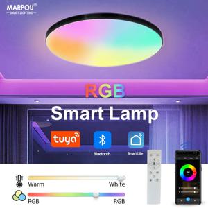 30W 36W 스마트 LED 천장 조명 RGB 디밍 APP TUYA 원격 제어 타이밍 실내 홈 장식 블루투스 WIFI 침실 거실