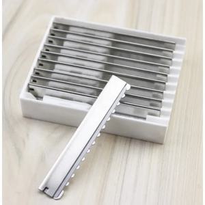 10/20pcs 안전 헤어 나이프 면도날 이발사 스테인레스 스틸 미용 트리머 얇은 커팅 블레이드 살롱 면도 블레이드