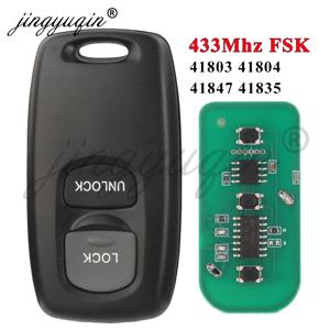 jingyuqin 원격 자동차 키 케이스 제어 For Mazda 2 3 6 For Ford Ranger Everest Key Blank Keyless 41803 41847 41835 433Mhz FSK