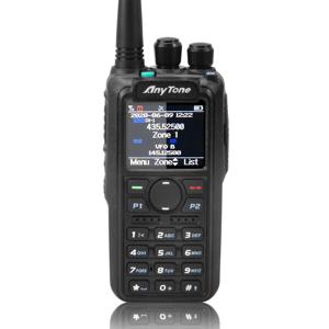 AnyTone AT-D878UVII 플러스 듀얼 밴드 블루투스 PTT 디지털 아날로그 APRS RX & TX AES256 암호화 USB-C 충전 워키토키