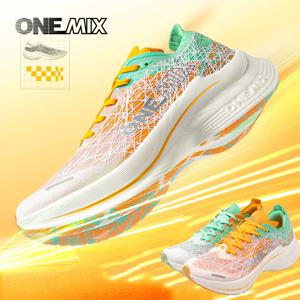 ONEMIX 남성용 카본 플레이트 운동화 충격 흡수 초경량 스포츠 신발 리바운드 야외 여성 마라톤 스니커즈