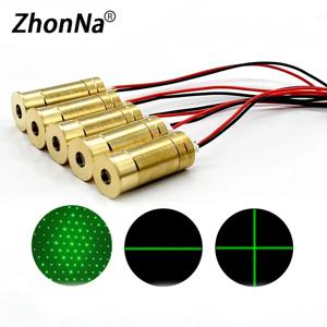 ZhonNa 532nm 그린 라인 크로스 레이저 모듈 DC 3V-5V 목재 석재 절단기 포지셔닝 정렬 레이저 라인 생성기