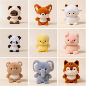 귀여운 16cm 플러시 동반자 인형 플러시 코끼리 박제 동물 베개 Capybara 슈퍼 부드러운 동물 플러시 장난감 책상