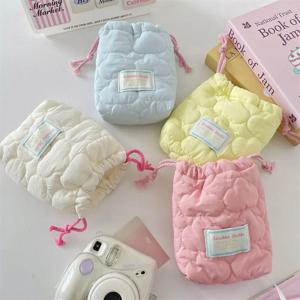 안티 스크래치 Drawstring 카메라 가방 작은 디자인 핸드백 카메라 보관 가방 방진 Anti-fall 작은 립스틱 가방 야외 여행