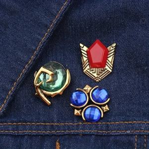 Zeldas Hylian Shield 브로치 핀 Majora의 마스크 영적 돌 마스터 소드 배지 브로치 옷깃 핀 청바지 셔츠 가방 쥬얼리