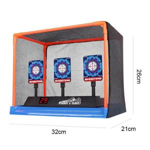 Nerf Guns 용 대상 자동 재설정 전기 슈팅 타겟 액세서리 어린이 사운드 라이트 슈팅 게임 장난감 고정밀 점수