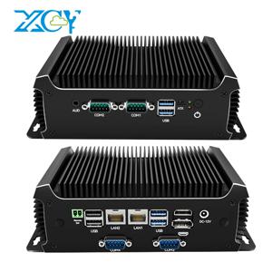 XCY X109G 산업용 PC, WiFi 4G 5G LTE 지원, I5-6300U 프로세서, 4개 COM 포트 (RS232, RS485), 2개 GbE 포트, ATX, GPIO, M.2 SSD, 윈도우, 리눅스 지원