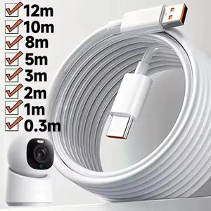 초장형 마이크로 USB 연장 케이블 10M 5M 3M 2M 1M 타입 C 포트 기기용 범용 데이터 케이블 샤오미 삼성 카메라 PS5PS4용