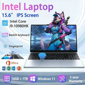 윈도우 11 프로 노트북 인텔 코어 i9-10980HK 16GB 램 1TB SSD 오피스 게이머 스터디 노트북 컴퓨터 PC