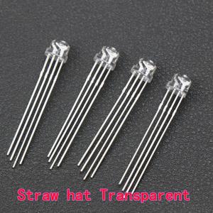 50/100PCS F5 WS2812B RGB LED 5mm 스루홀 LED 내장 IC 5V 프로그래밍 가능 주소 지정 가능 LED 반투명/투명