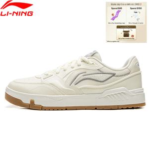 Li-Ning 남성용 COMMON 80S 스케이트 슈즈 듀얼 쿠션 편안한 클래식 캐주얼 슈즈 LiNing 스타일리쉬 스니커즈 AGCW135