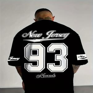 새로운 여름 2025 streetwear 캐주얼 패션 심플한 3D 디지털 프린트 부드럽고 편안하며 통기성이 뛰어나고 가벼운 남성 티셔츠