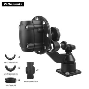 VINmounts 32mm 직경의 폴과 호환 가능, 크로스 암 라운드 클램프, 360도 버클 조절, 심해 알루미늄 합금 B