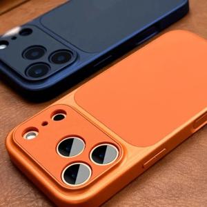 새로운 고급 업그레이드로 즉시 17 시리즈 오렌지 레트로 폰 케이스가 되어 iPhone 17 Air, 16, 15, 14, 13, 12, 11 Pro Max에 사용 가능합니다.