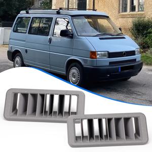2pcs 새로운 대시 보드 벤트 그릴 커버 블랙 701819071 701819072 VW Transporter T4 버스 밴 용 쉬운 설치 자동차 액세서리