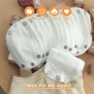 2/4/6/8/10pcs 아기 바디수트 연장기, 남아 여아 유아용 롬퍼, 가랑이 연장 바디수트, 기저귀 롬퍼 길이 연장