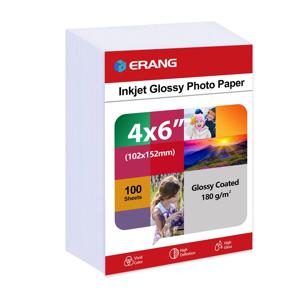 180g/200g/230g 100매 4x6인치 포토 용지, 10.2cmx15.2cm 프리미엄 광택 포토 용지 사진 용지 프린터 브로셔 용지 광택