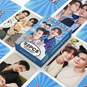 60개 포토카드와 32개 스티커, 푸우파벨 태국 드라마 스타 로모 카드, 미니 엽서 팬 수집용 선물 세트