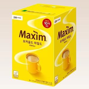 맥심 모카골드 마일드 커피믹스 220T(210T+10T) x 1통