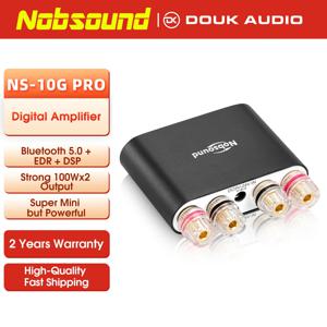 Nobsound NS-10G PRO Hi-Fi 디지털 앰프 미니 스테레오 DSP Bluetooth 5.0 수신기 홈 오디오 데스크탑 전력 증폭기 100W * 2