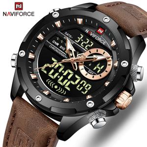 NAVIFORCE 디지털 남자 군사 시계 방수 손목 시계 LED 석영 시계 스포츠 시계 남성 큰 시계 남자 Relogios Masculino