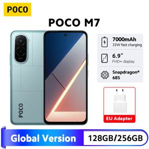 포코 M7 글로벌 버전 스마트폰 스냅드래곤 685 6.9인치 144Hz FHD+ 디스플레이 7000mAh 배터리 NFC 33W 터보 충전 IP64