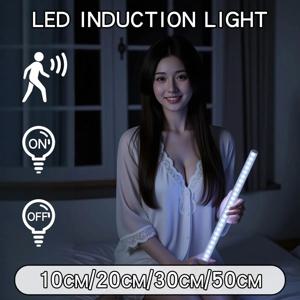 LED 모션 센서 라이트 타입 C 충전식 라이트 무선 LED 야간 조명 캐비닛 옷장 램프 계단 백라이트 주방용